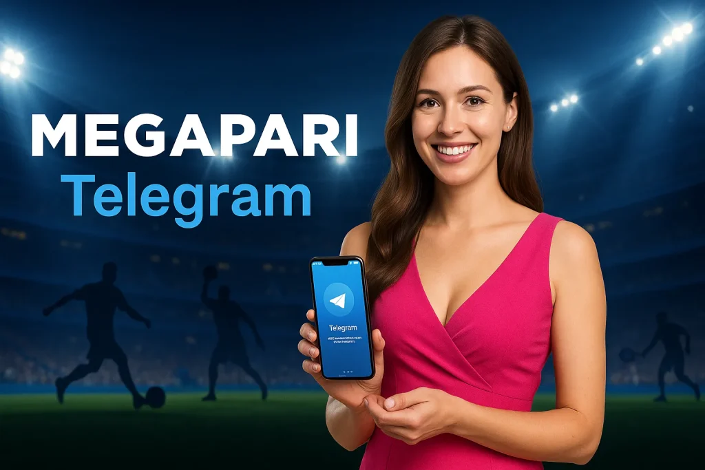 Megapari Telegram botu ve bildirim sistemiyle ilgili bir tanıtım illüstrasyonu, dijital iletişimi simgeleyen modern arayüzler ve kullanıcılar ile birlikte